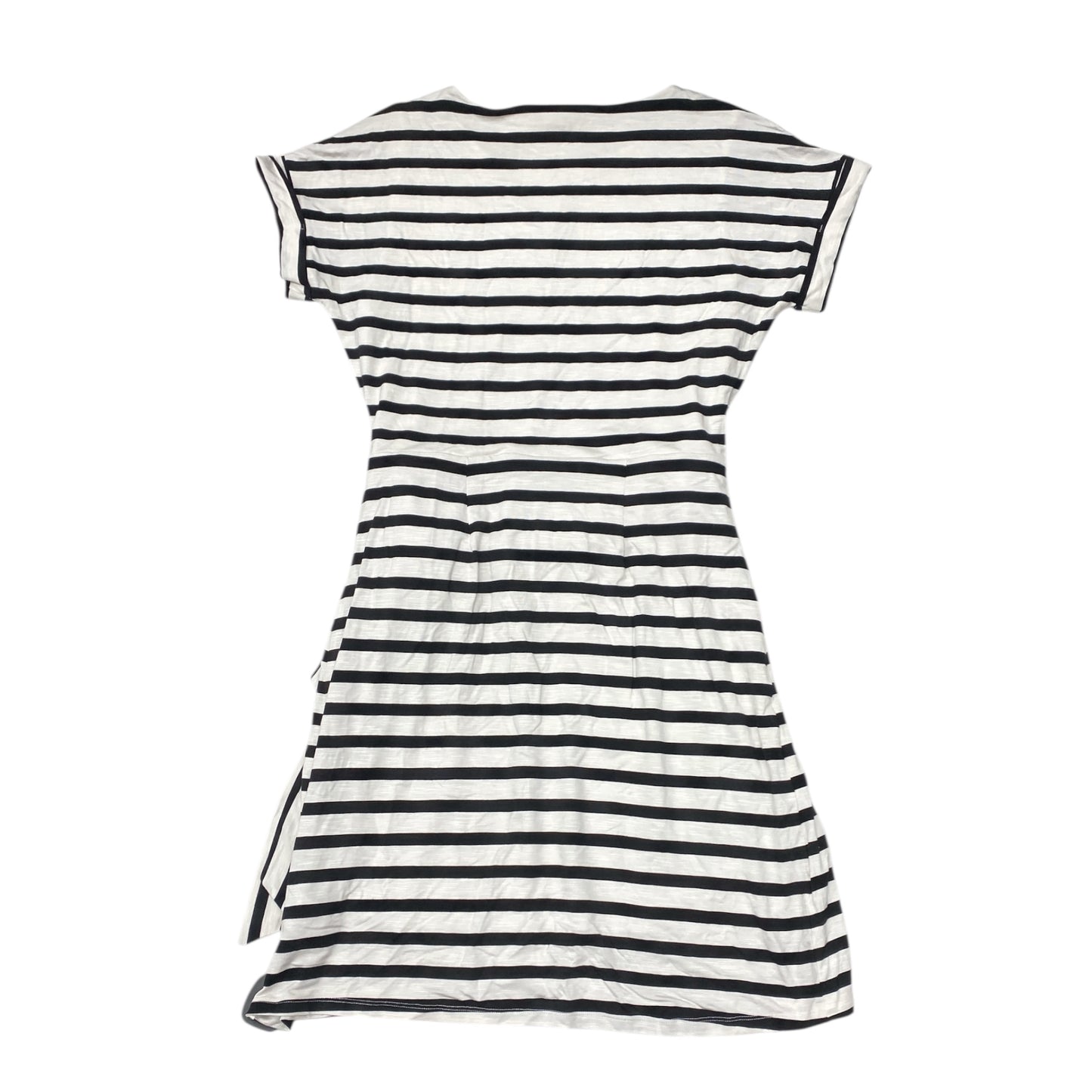 Dress Casual Midi By Chaps In Black & White, Size:S