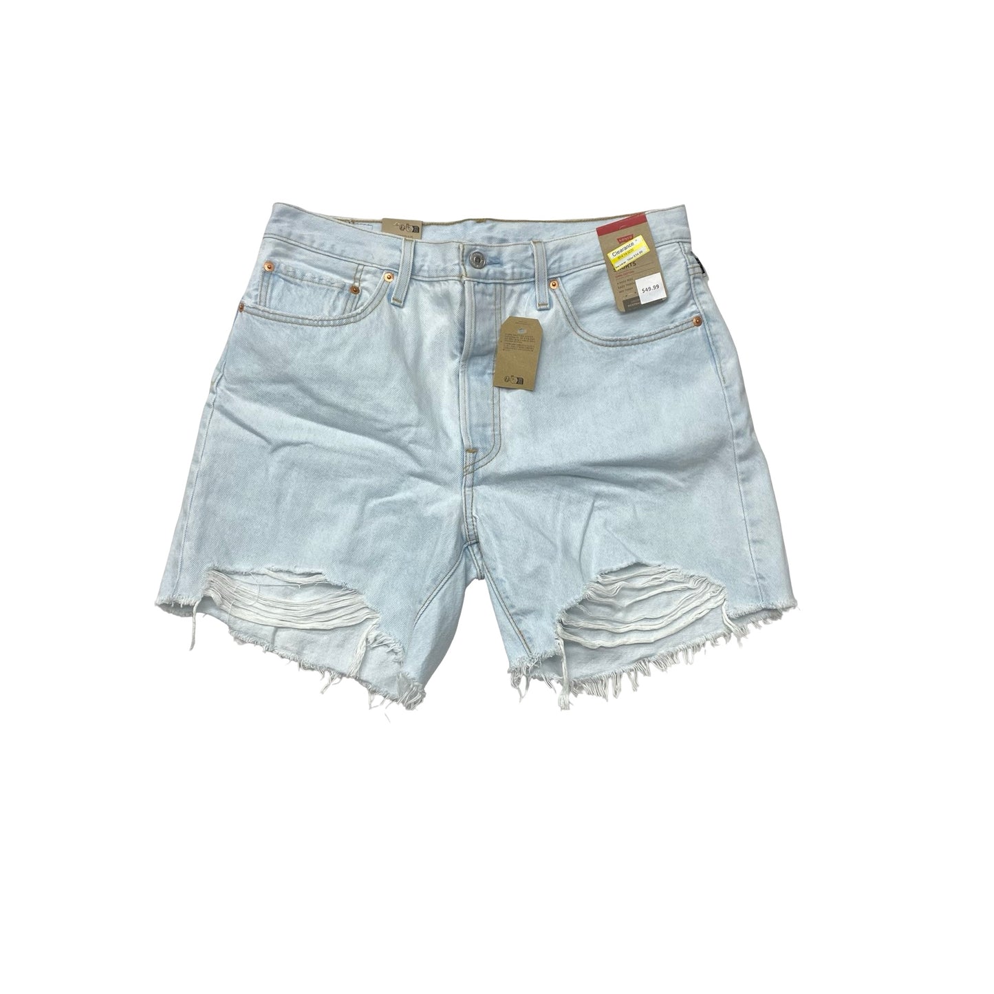Shorts By Levis In Blue Denim, Size:14