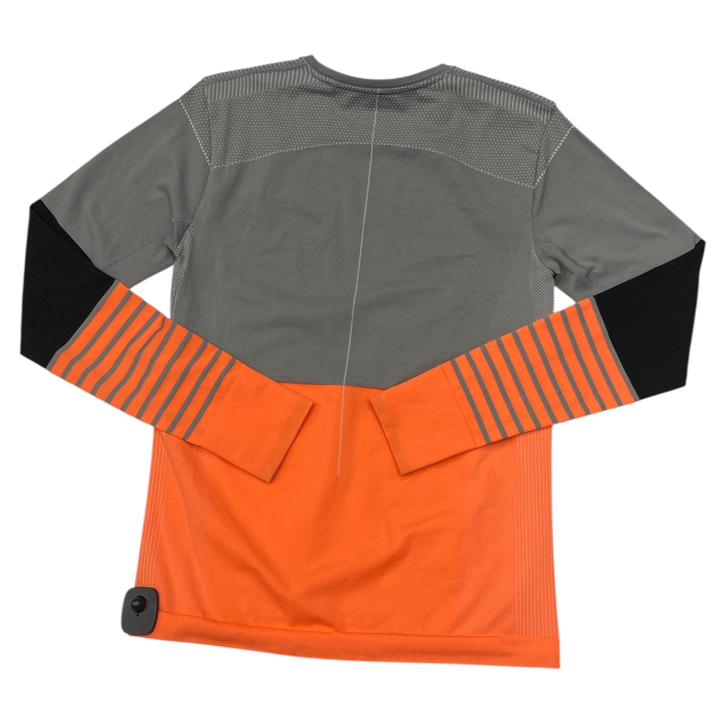 Athletic Top Ls Crewneck By Cmc In Grey & Orange, Size:L