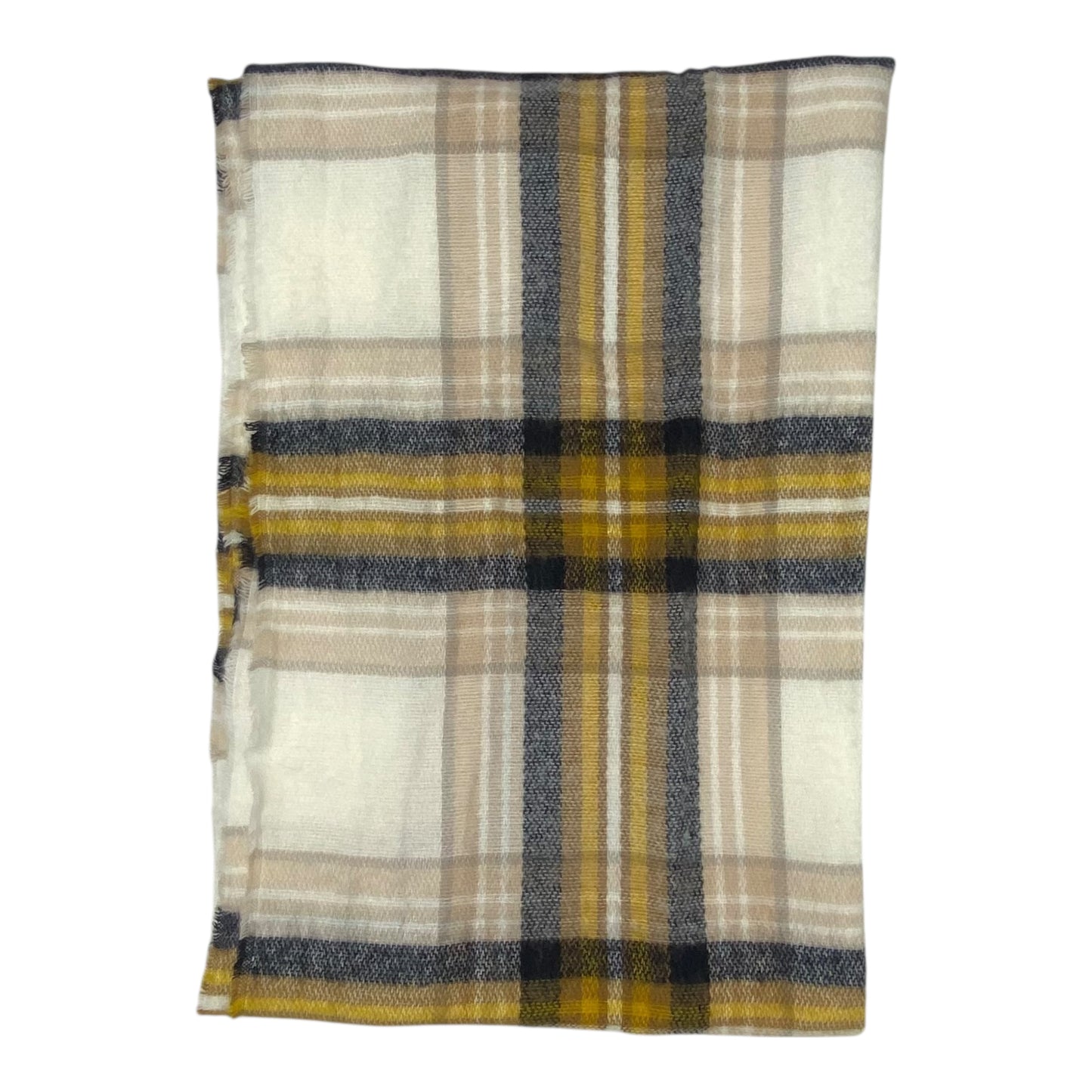 Scarf Long By H&M In Plaid Pattern