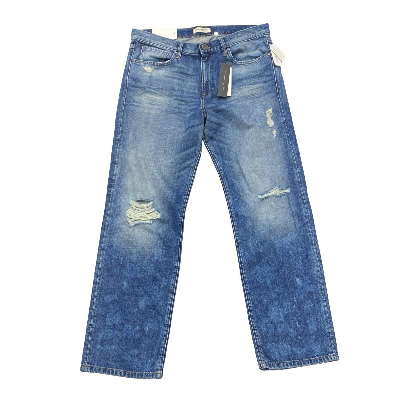 Jeans Boyfriend By Banana Republic In Blue, Size:12L
