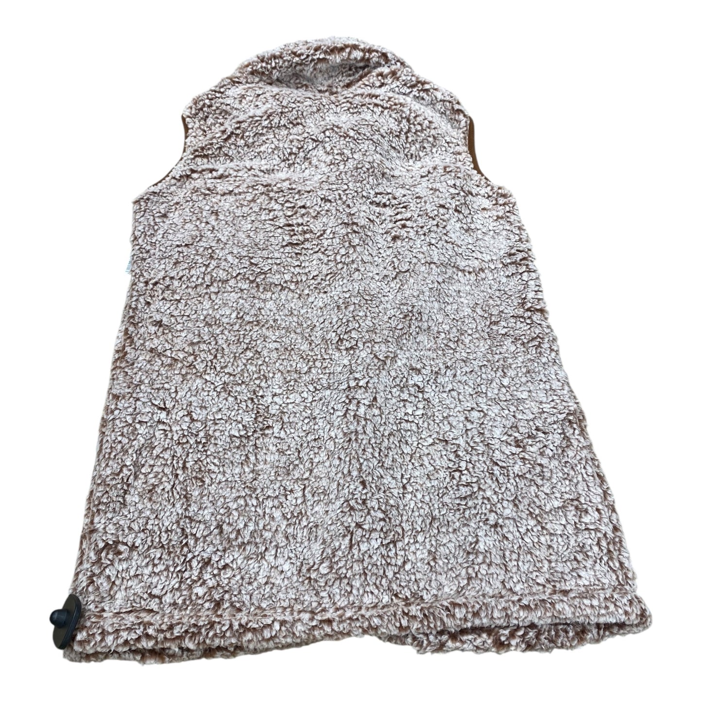 Vest Faux Fur & Sherpa By Cmc In Brown & White, Size:M