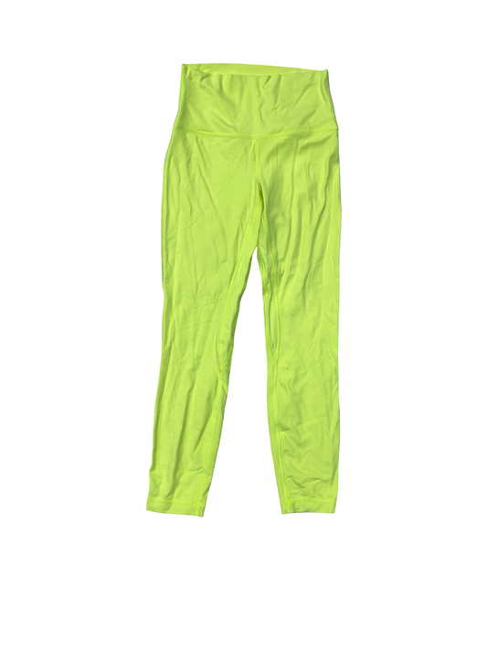 Athletic Leggings By Lululemon In Yellow, Size:6