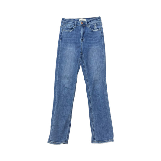 Jeans Straight By Vervet In Blue Denim, Size:2