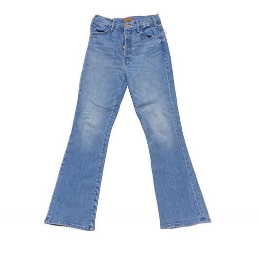 Jeans Boot Cut By Mother In Blue Denim, Size:4