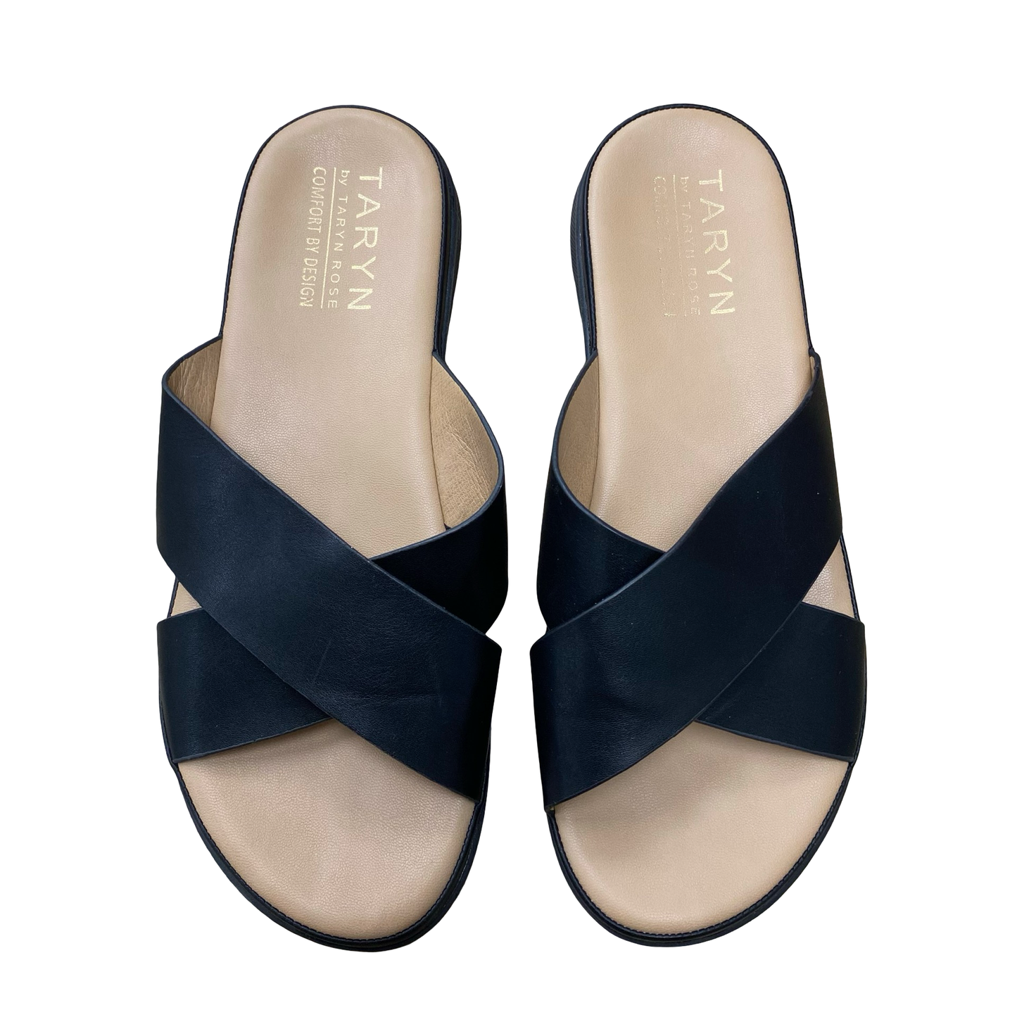 Sandals Flats By Taryn Rose Shoes In Black, Size:9