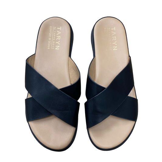 Sandals Flats By Taryn Rose Shoes In Black, Size:9