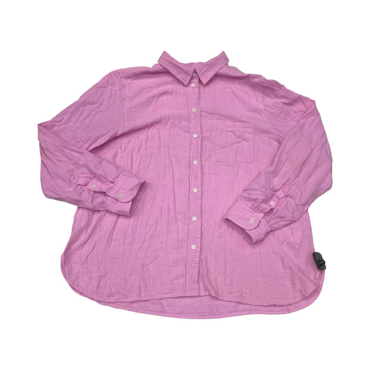 Top Ls By J. Crew In Pink, Size:Xxl
