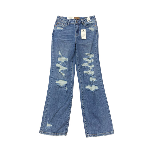 Jeans Straight By Judy Blue In Blue, Size:8