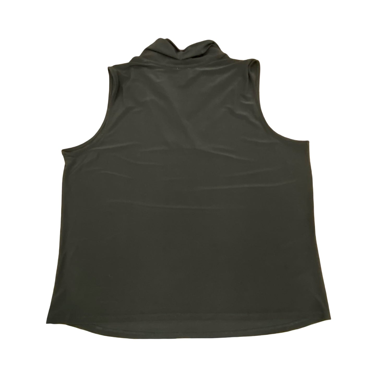 Top Sleeveless By Anne Klein In Black, Size:2X