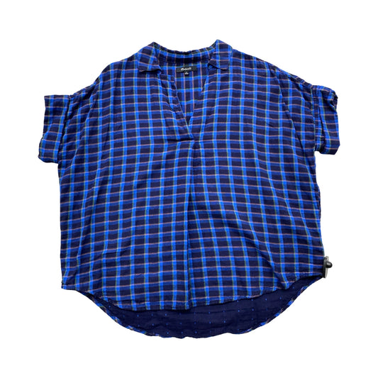 Top Sleeveless By Madewell In Checkered Pattern, Size:M