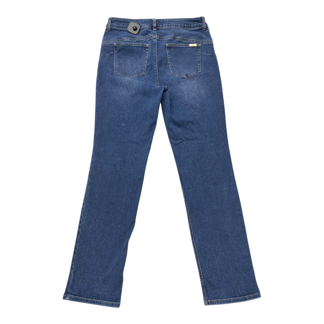 Jeans Boot Cut By Chicos In Blue Denim, Size:10