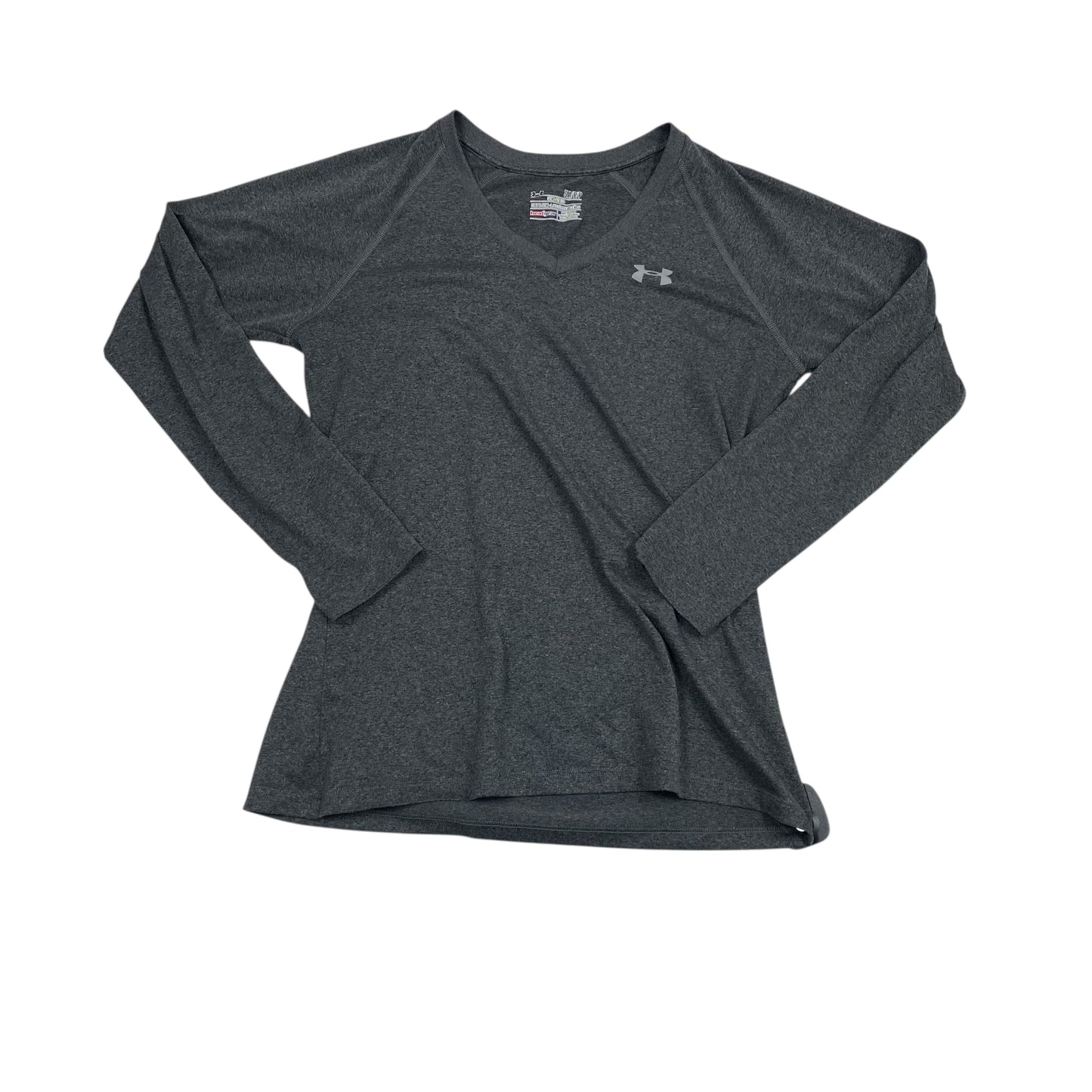 Athletic Top Ls Collar By Under Armour In Grey, Size:S