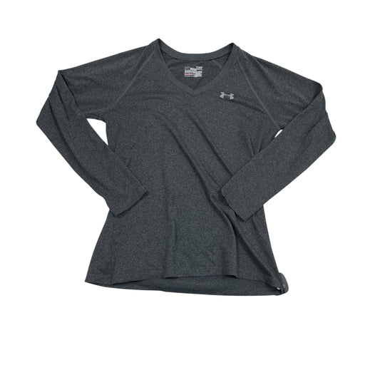Athletic Top Ls Collar By Under Armour In Grey, Size:S