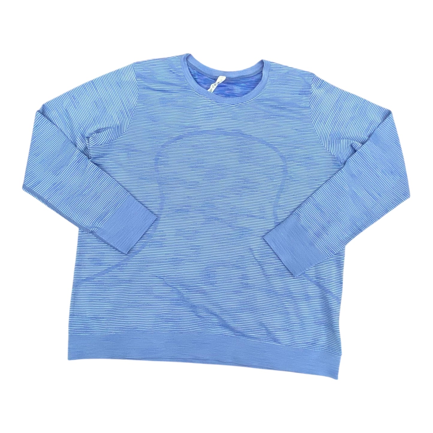 Athletic Top Ls Crewneck By Lululemon In Blue, Size:14