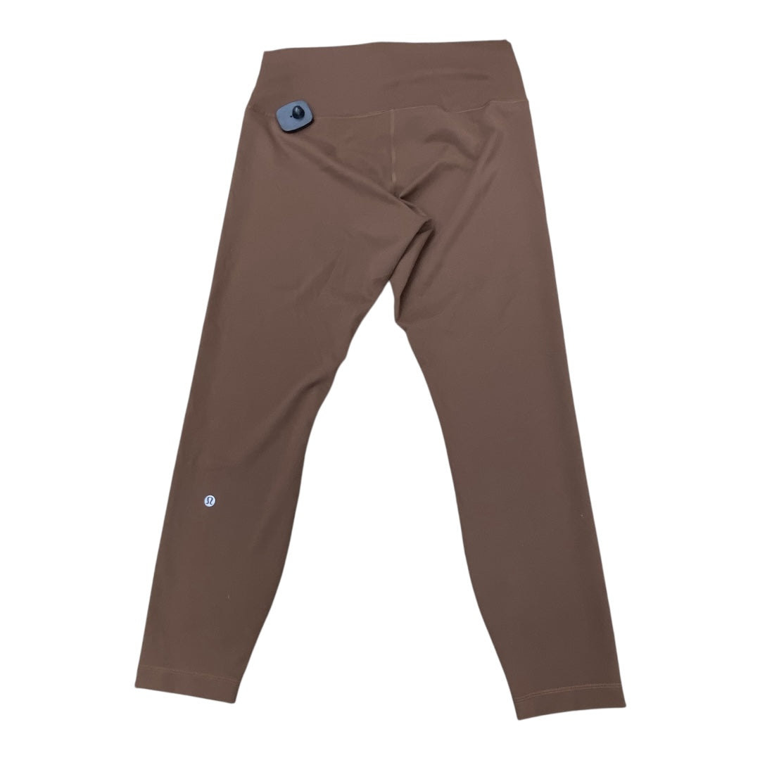 Athletic Leggings By Lululemon In Brown, Size:12