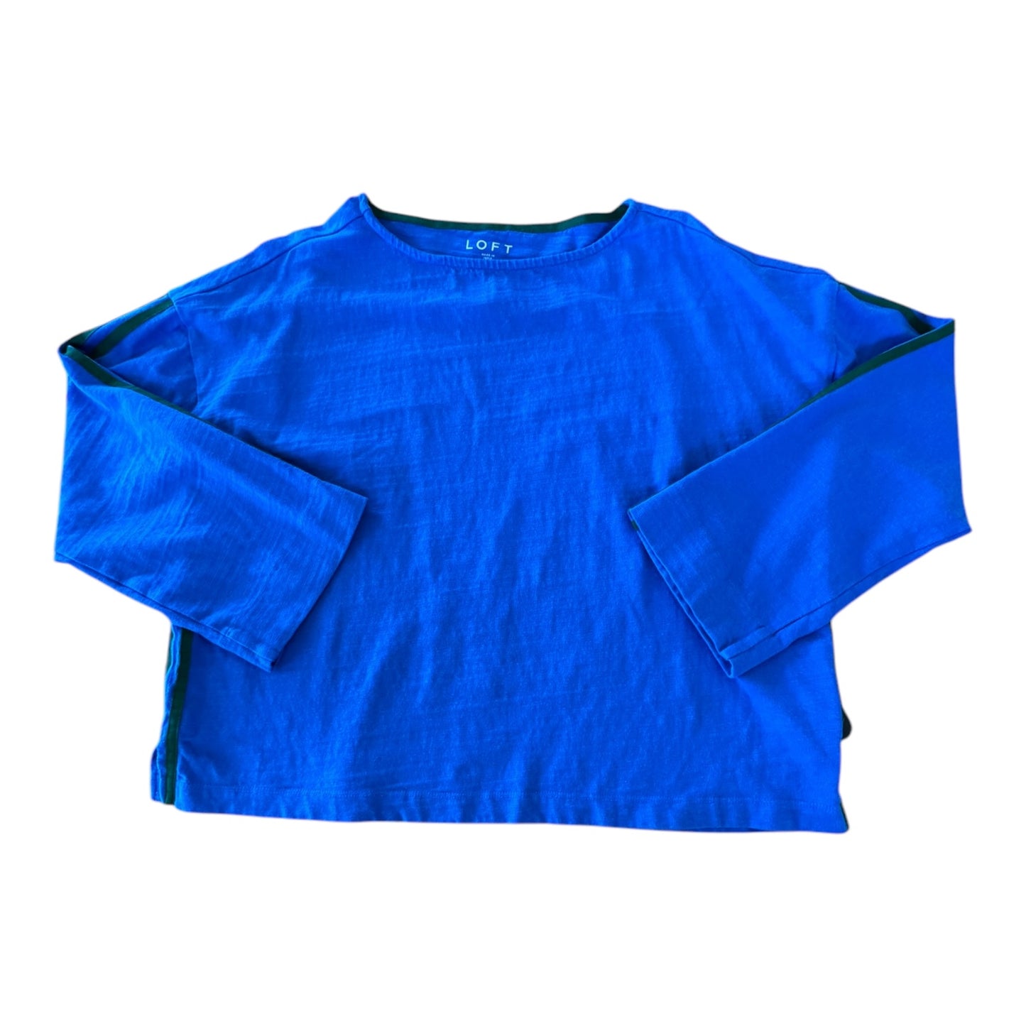 Top Ls By Loft In Blue & Green, Size:Xl