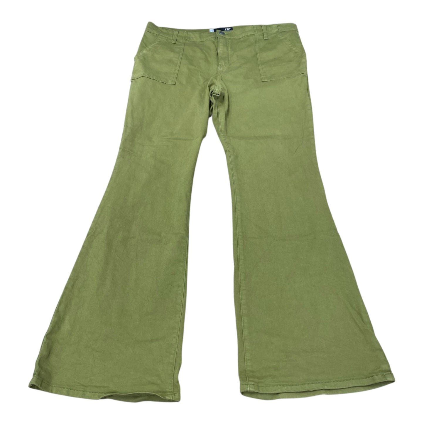 Jeans Boot Cut By Kut In Green Denim, Size:18