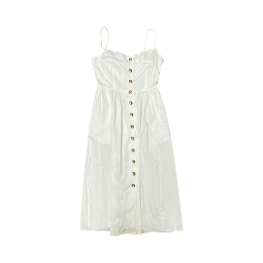 Dress Casual Maxi By J. Crew In White, Size:4