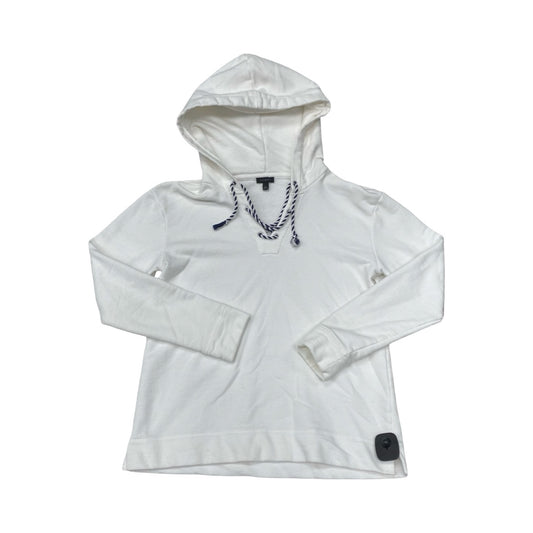 Sweatshirt Hoodie By Talbots In White, Size:S