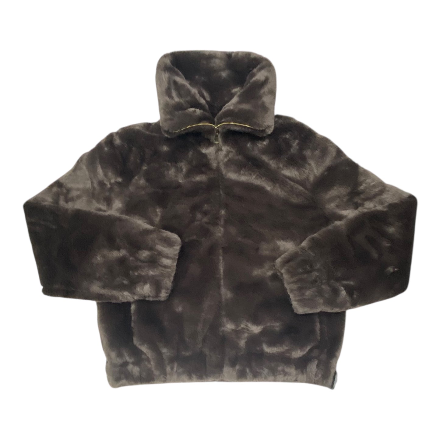 Coat Faux Fur & Sherpa By Banana Republic In Brown, Size:S