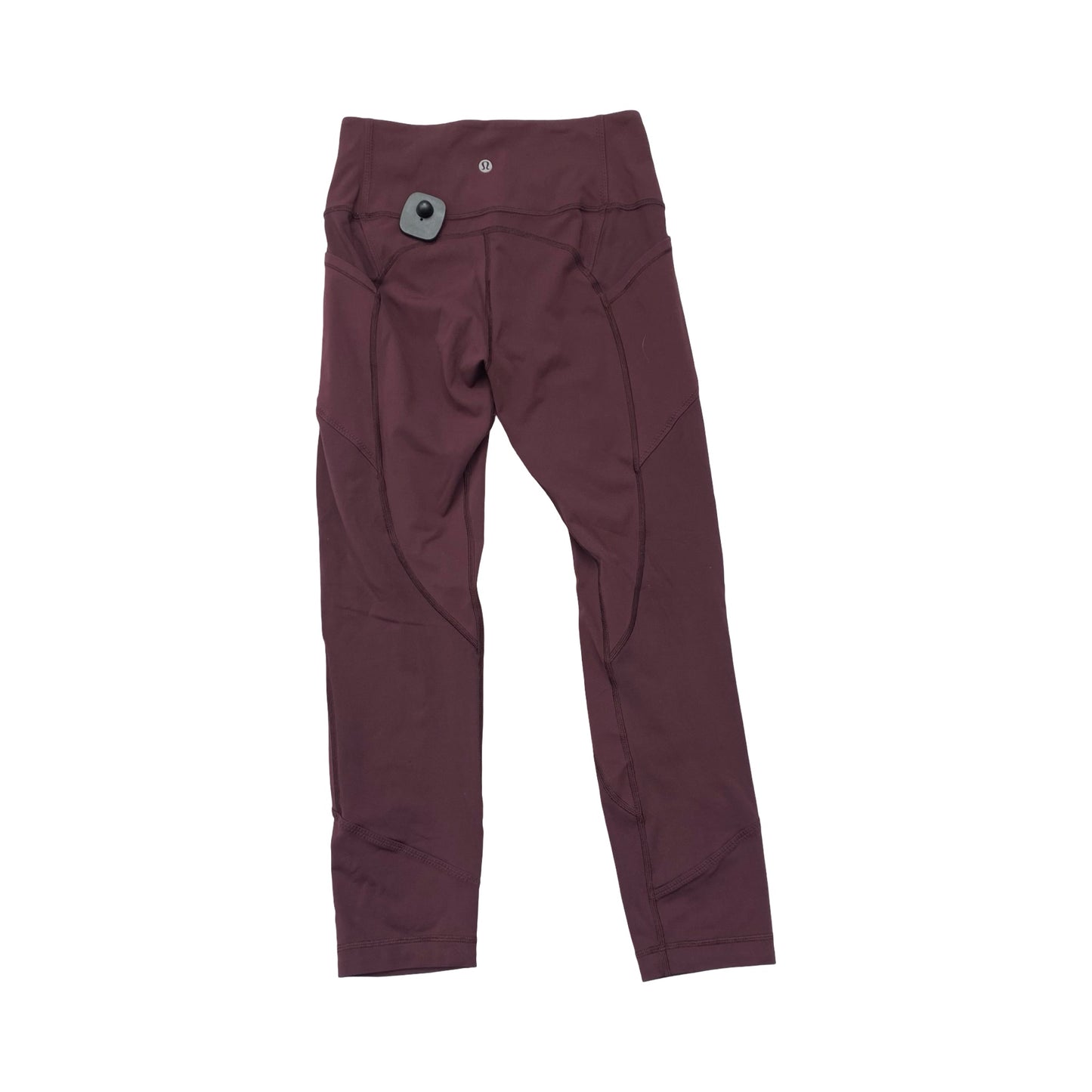 Athletic Leggings By Lululemon In Maroon, Size:6
