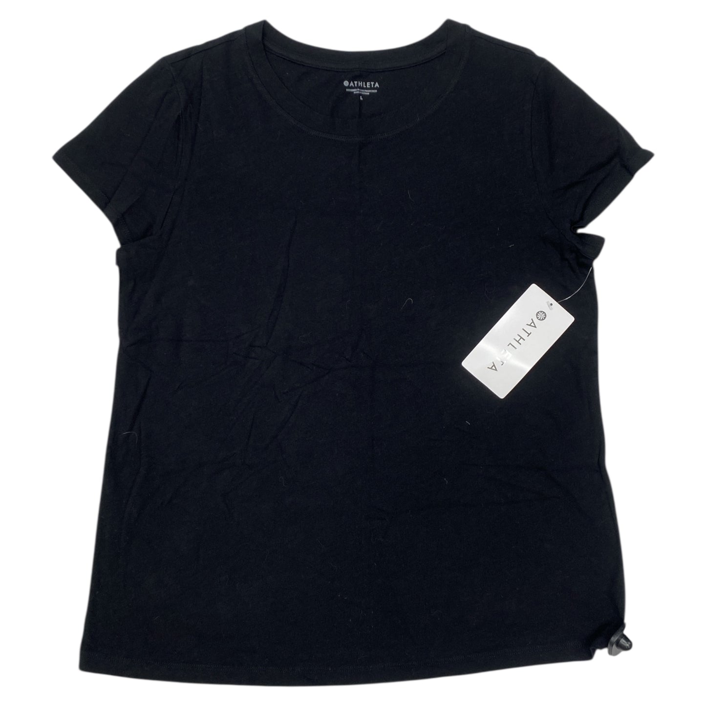 Top Ss Basic By Athleta In Black, Size:L