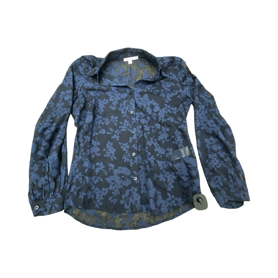 Top Ls By Chicos In Navy, Size:Xs