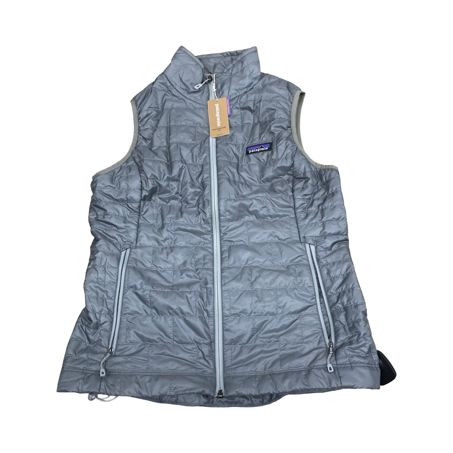 Vest Puffer & Quilted By Patagonia In Grey, Size:M