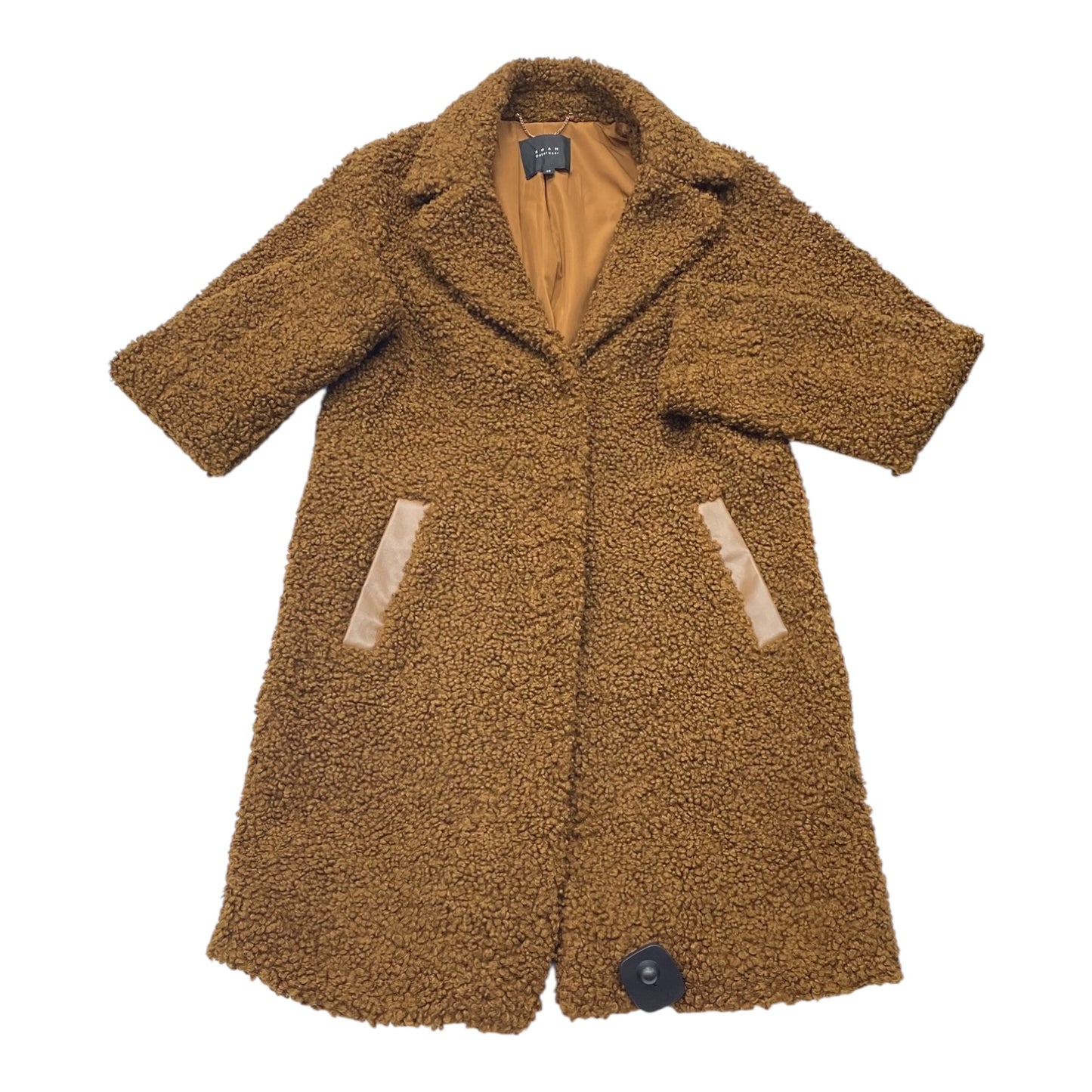 Coat Faux Fur & Sherpa By Cmc In Brown, Size:Xs
