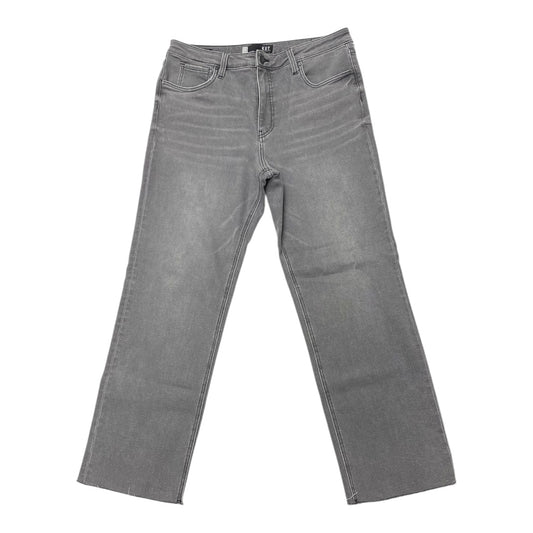 Jeans Straight By Kut In Grey Denim, Size:14