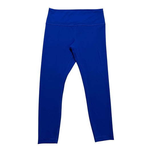 Athletic Leggings By Lululemon In Blue, Size:12