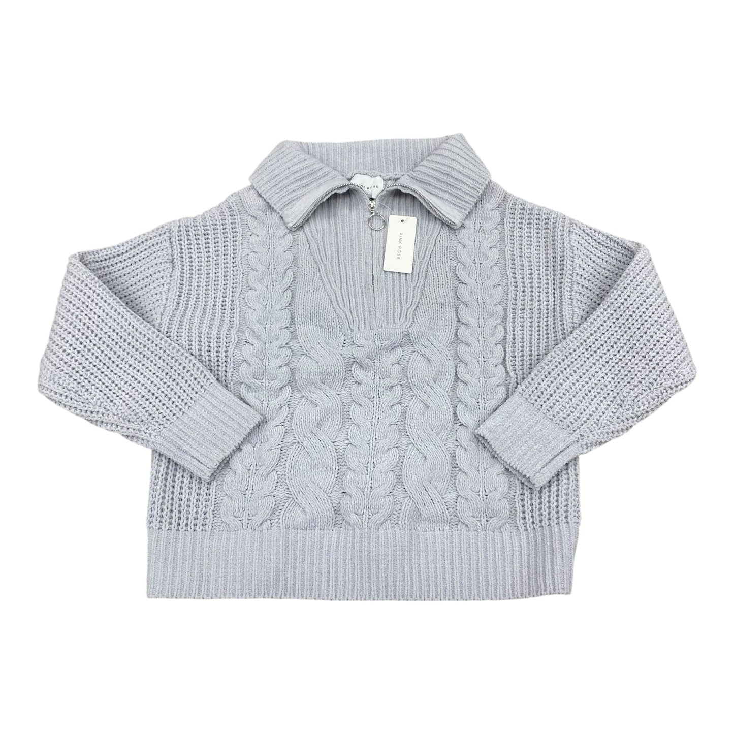 Sweater By Pink Rose In Silver, Size:S