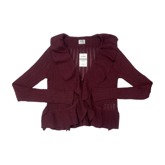 Sweater Cardigan By Cotton On In Maroon, Size:L