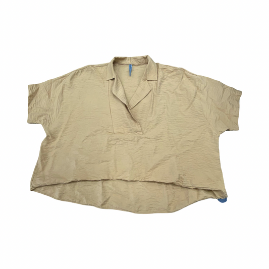 Top Ss By Anthropologie In Gold, Size:Xl