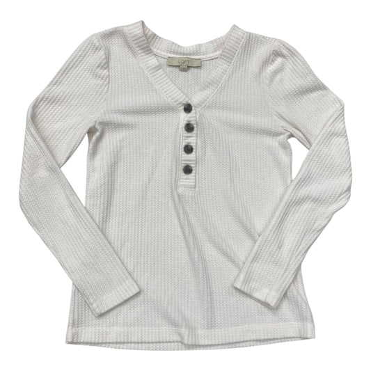 Sweater Cardigan By Loft In White, Size:S