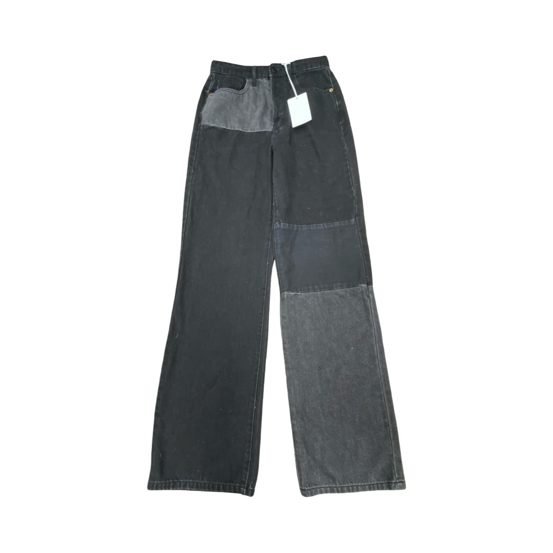 Jeans Wide Leg By Cello In Black, Size:Xs