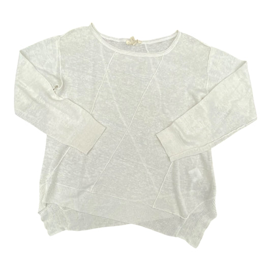 Top Ls Designer By Eileen Fisher In White, Size:Xs