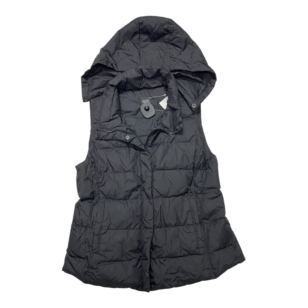 Vest Designer By Eileen Fisher In Black, Size:S