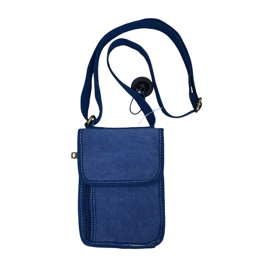 Handbag By Cmc In Blue Denim, Size:Small