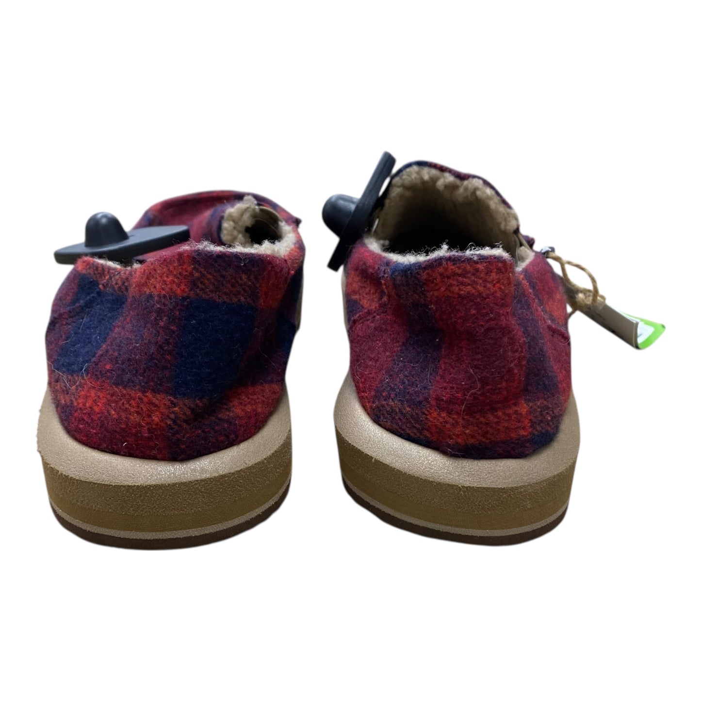Slippers By Sanuk In Plaid Pattern, Size:7
