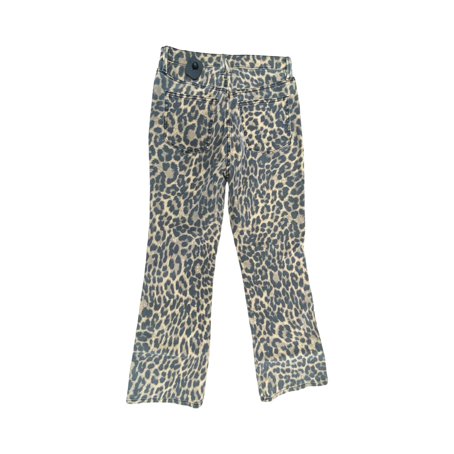 Jeans Flared By Good American In Animal Print, Size:8