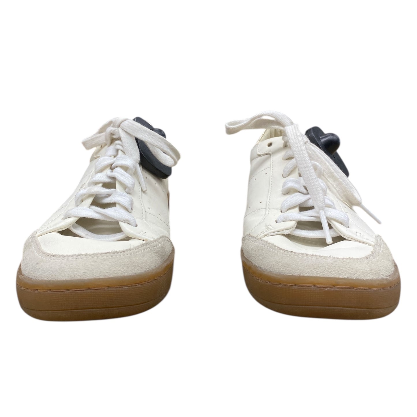 Shoes Sneakers By Sam Edelman In Cream & Silver, Size:6.5
