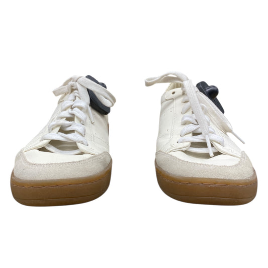 Shoes Sneakers By Sam Edelman In Cream & Silver, Size:6.5
