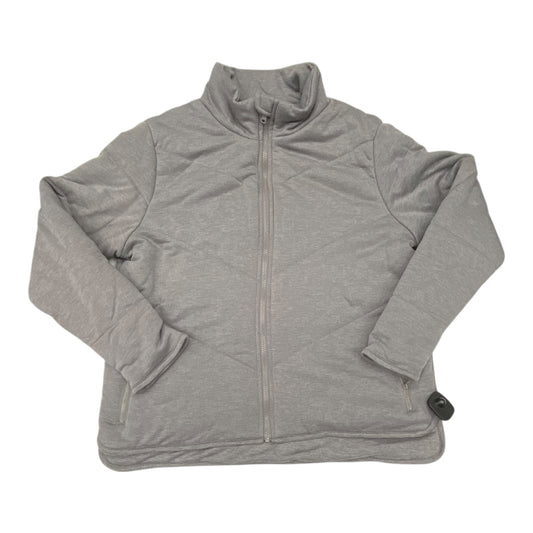 Jacket Puffer & Quilted By Three Dots In Grey, Size:L
