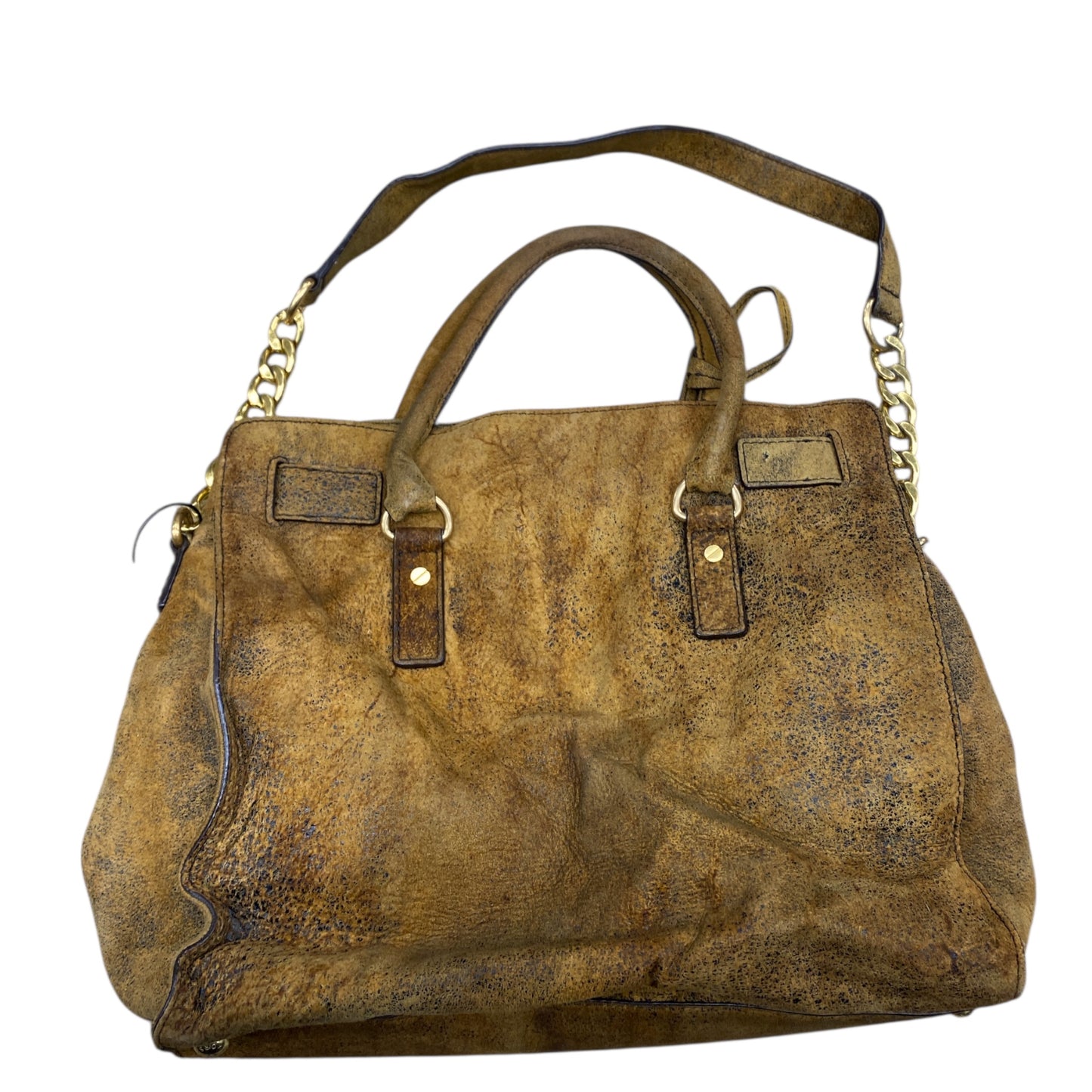 Handbag Designer By Michael Kors In Brown, Size:Medium