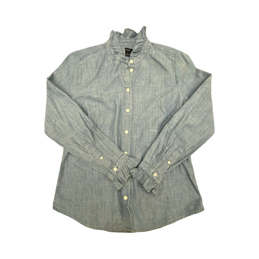 Top Ls By J. Crew In Blue, Size:Sp