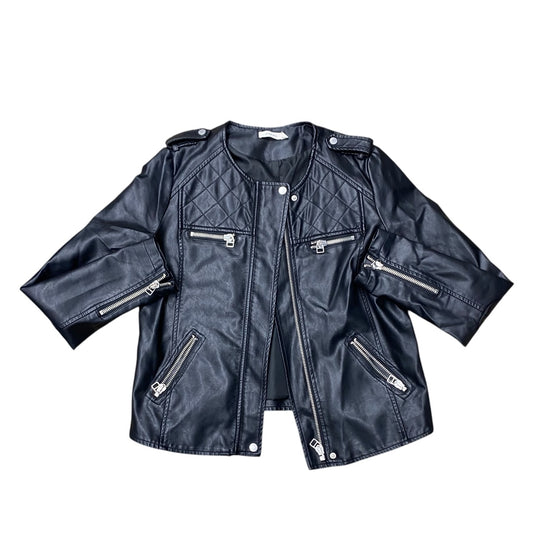 Jacket Moto By Gilli In Black, Size:L