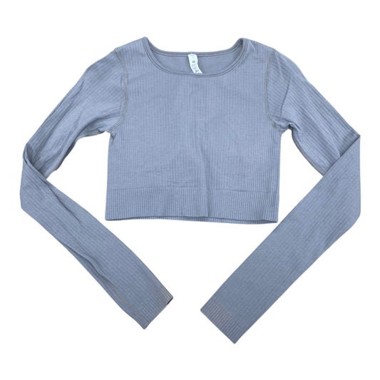 Athletic Top Ls Crewneck By Lululemon In Grey, Size:4