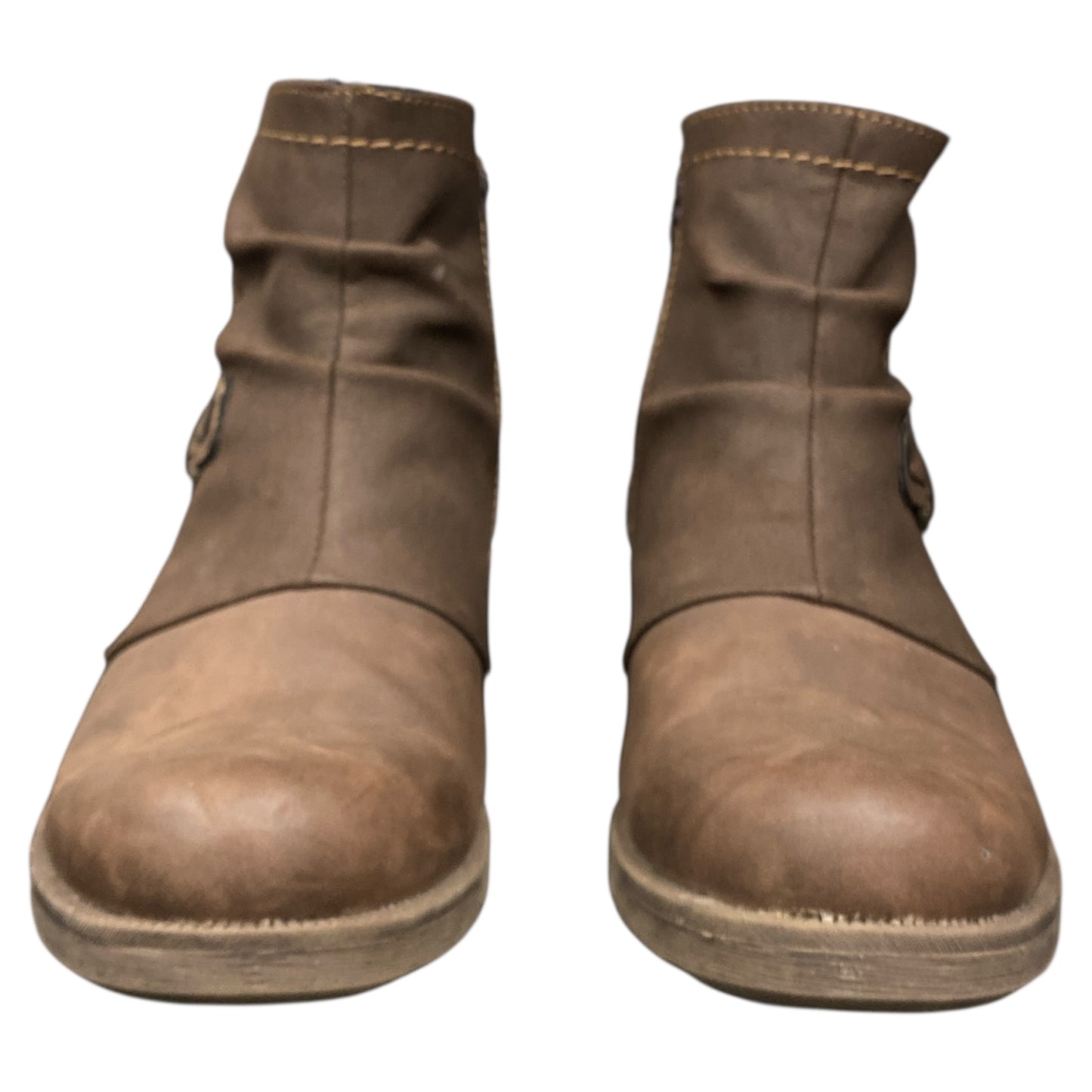 Boots Ankle Heels By Earth In Brown, Size:8.5